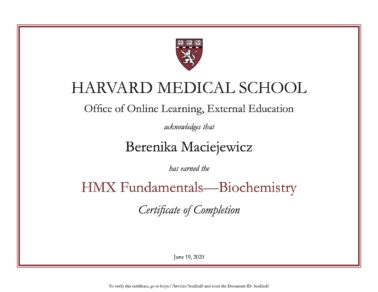 Berenika Maciejewicz Harvard University Biochemistry