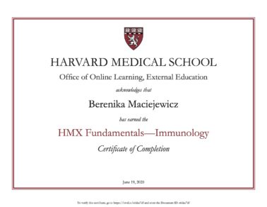 Berenika Maciejewicz Harvard University Immunology