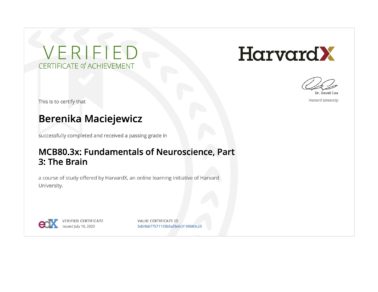 Berenika Maciejewicz Harvard University Neuroscience