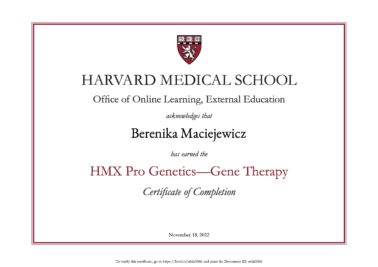 Berenika Maciejewicz Harvard University Pro Gene Therapy