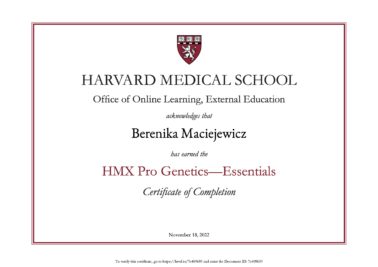 Berenika Maciejewicz Harvard University Pro Genetics